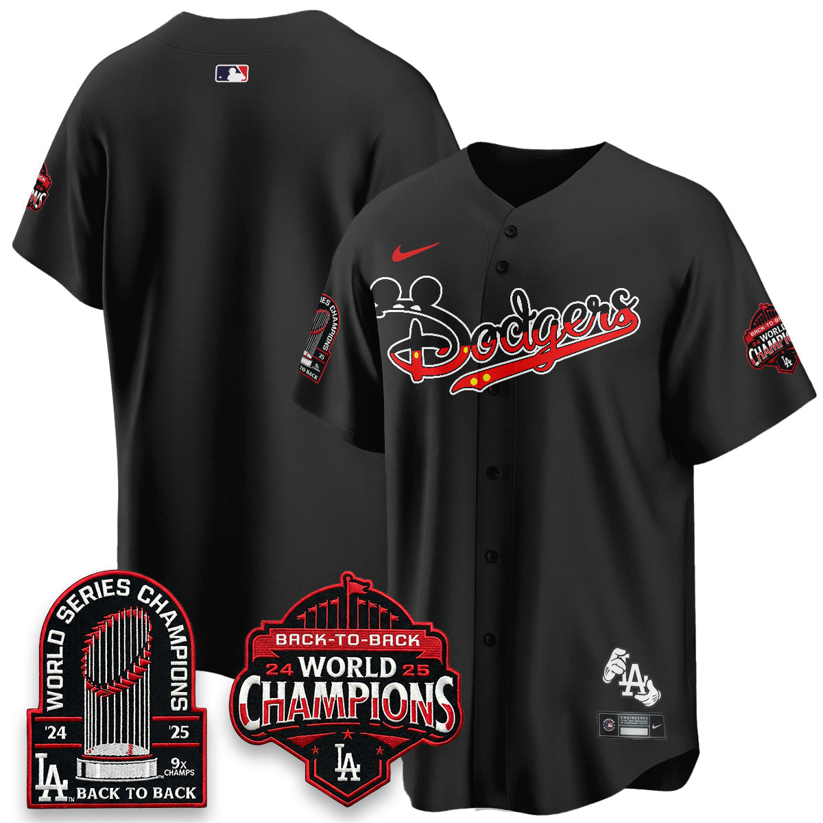 Los Angeles Dodgers x Mouse Vapor Limited Jersey- Stitched-Cuztomshoes
