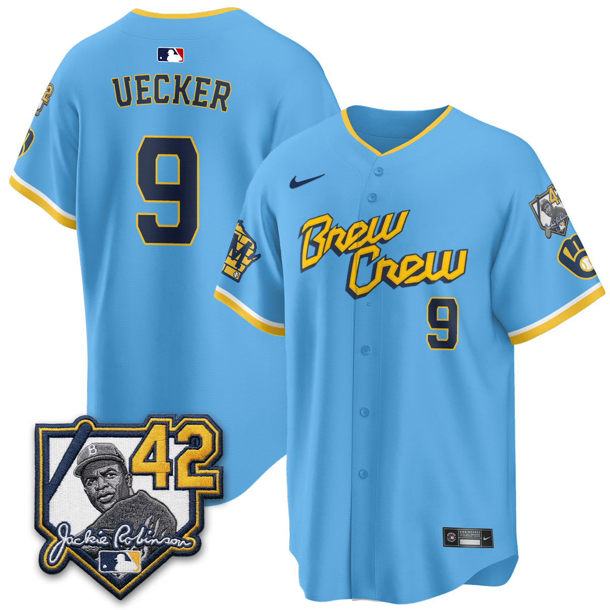 Milwaukee Brewers 2026 New Era Vapor Limited Jersey - Stitched-Cuztomshoes