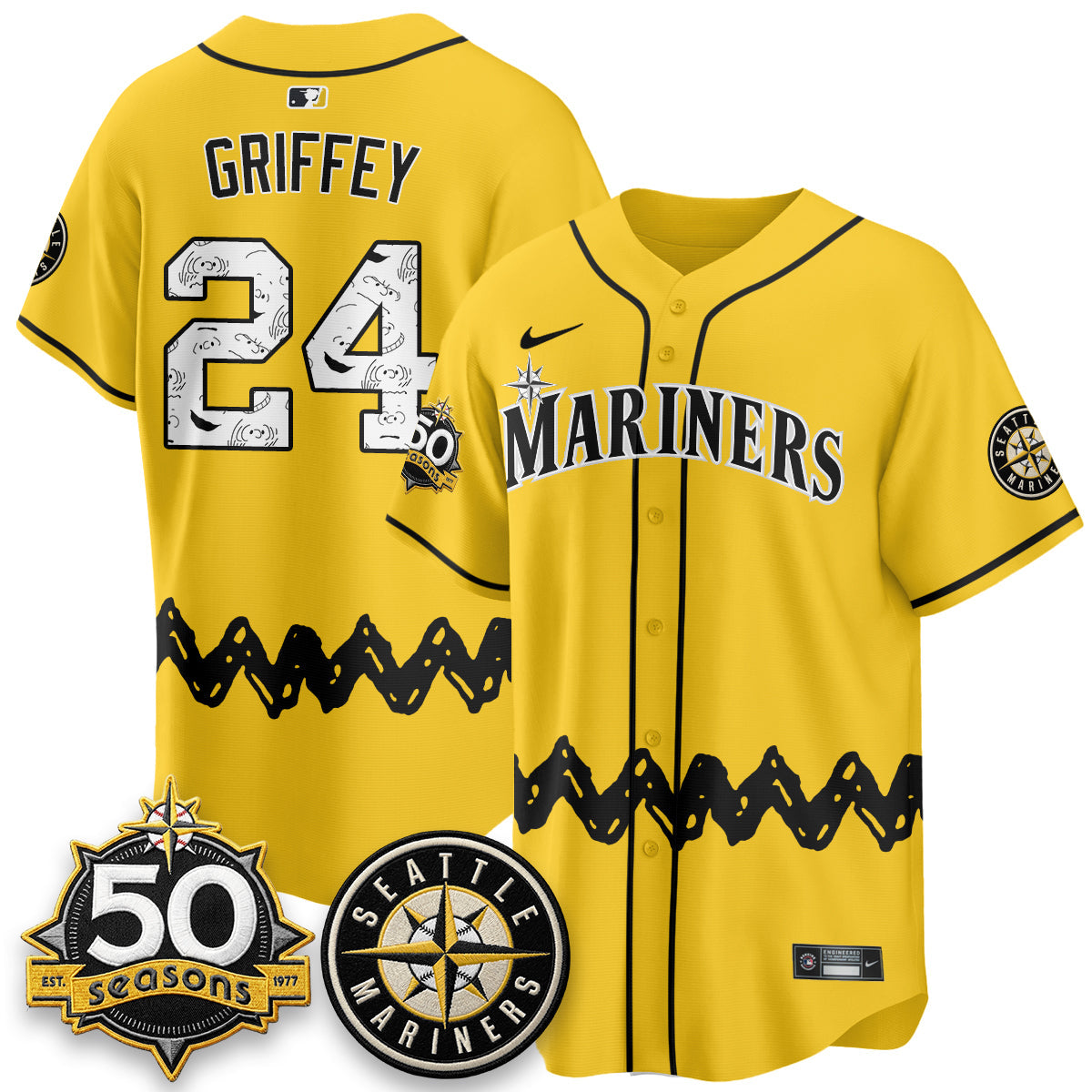 Seattle Mariners x P-Nuts Vapor Limited Jersey - Stitched