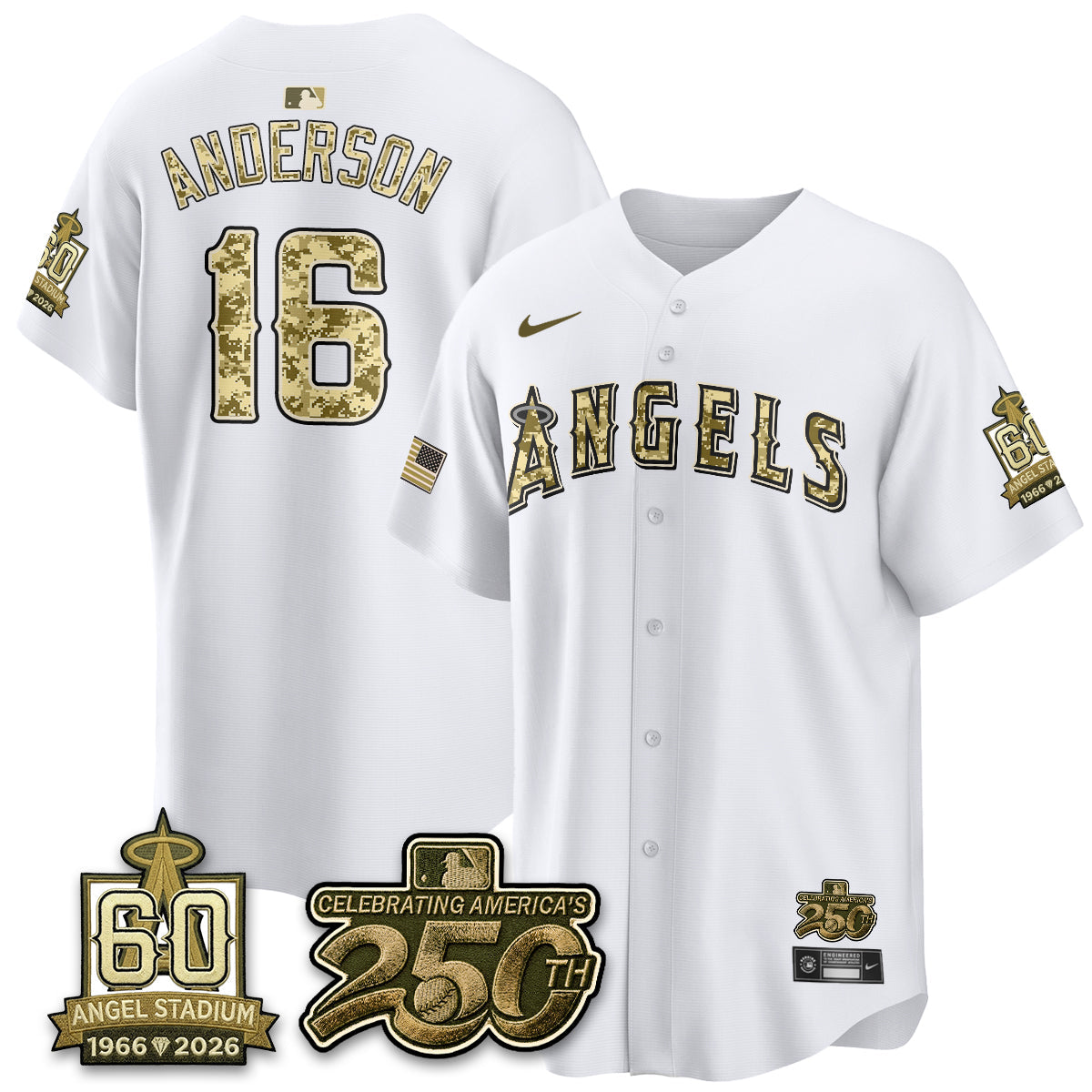 Los Angeles Angels Salute to Service 2026 Vapor Limited Jersey - Stitched-Cuztomshoes