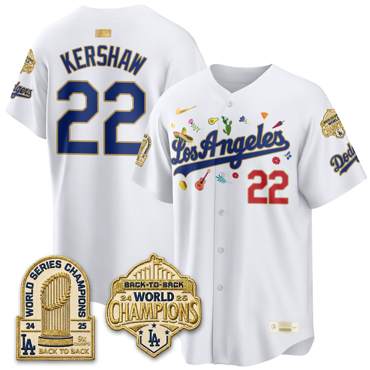 Los Angeles Dodgers Mexican Heritage 2026 Premier Limited Vapor Jersey - Stitched-Cuztomshoes