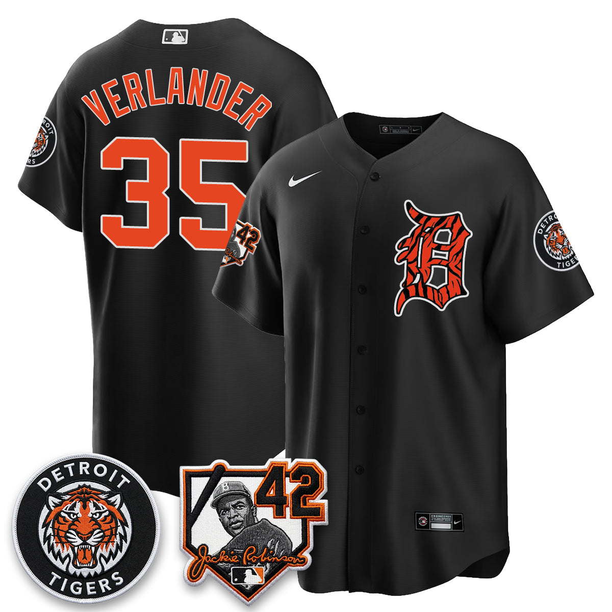 Detroit Tigers 2026 Jackie Robinson Day Vapor Limited Jersey - Stitched
