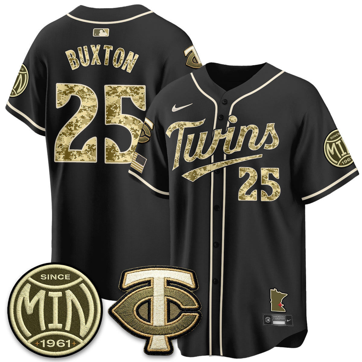 Minnesota Twins 2026 Armed Forces Day Jersey - Stitched