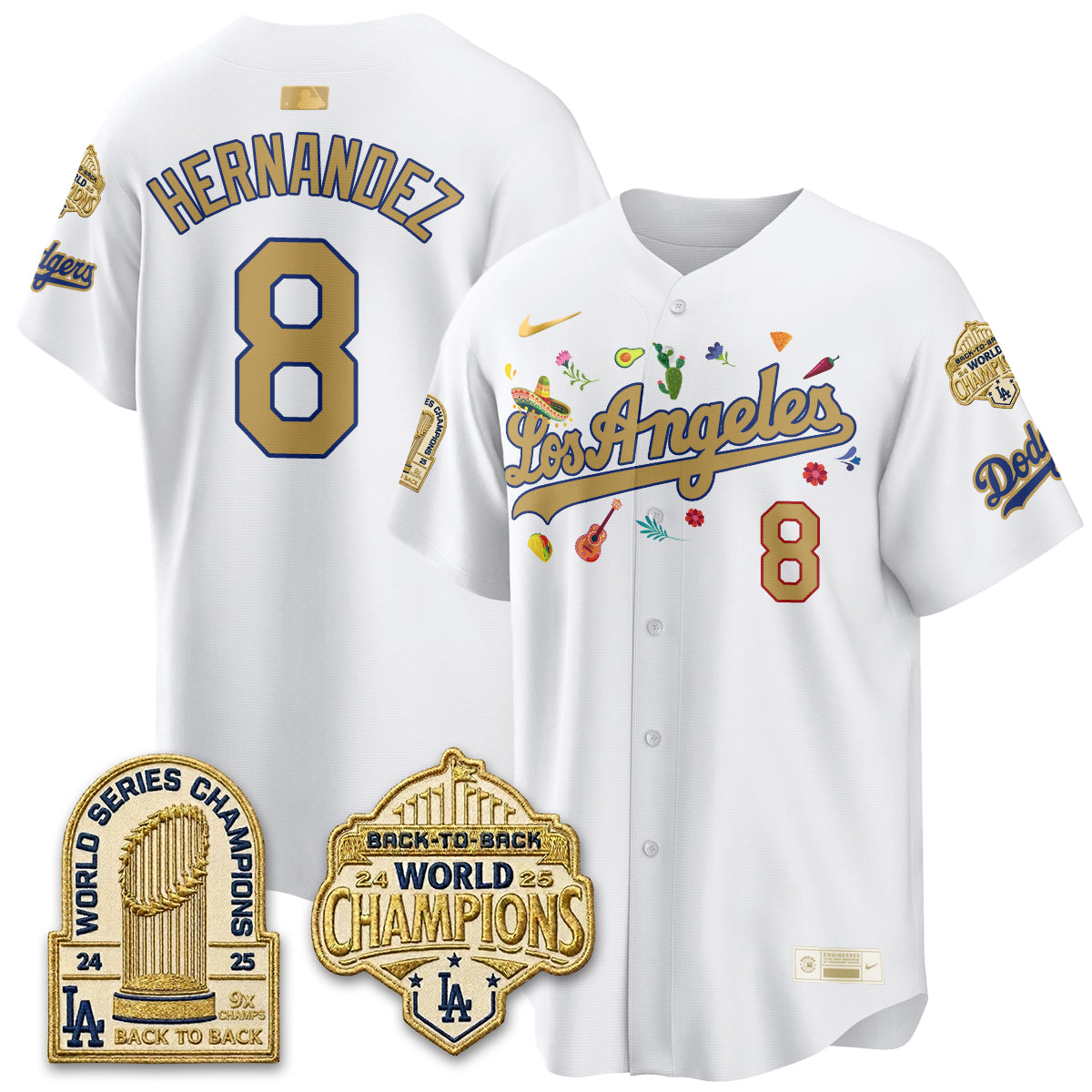 Los Angeles Dodgers Mexican Heritage 2026 Premier Limited Vapor Jersey - Stitched-Cuztomshoes