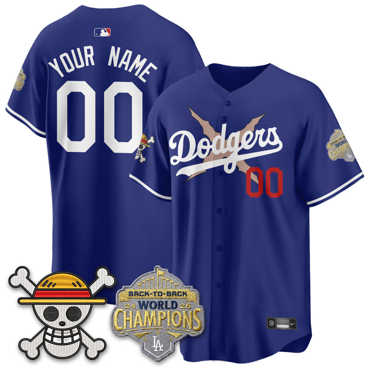 Los Angeles Dodgers x OP Vapor Custom Jersey -Stitched V2
