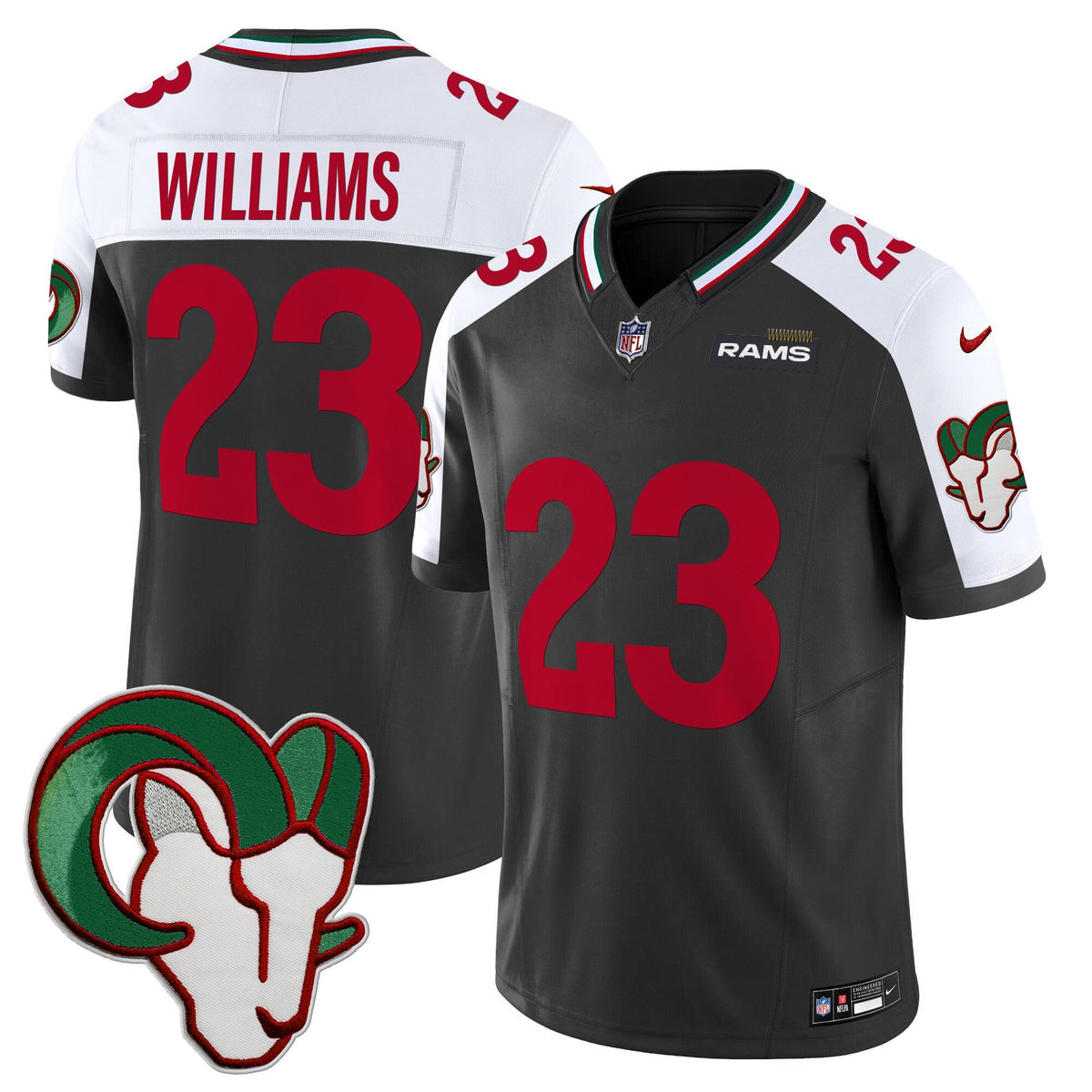 Los Angeles Rams Mexico Vapor Limited Jersey - Stitched-Cuztomshoes