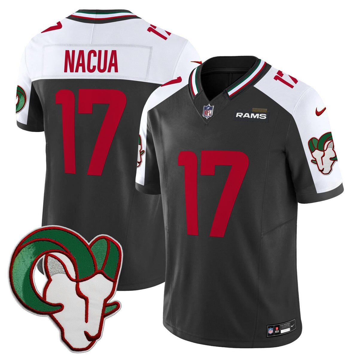 Los Angeles Rams Mexico Vapor Limited Jersey - Stitched-Cuztomshoes