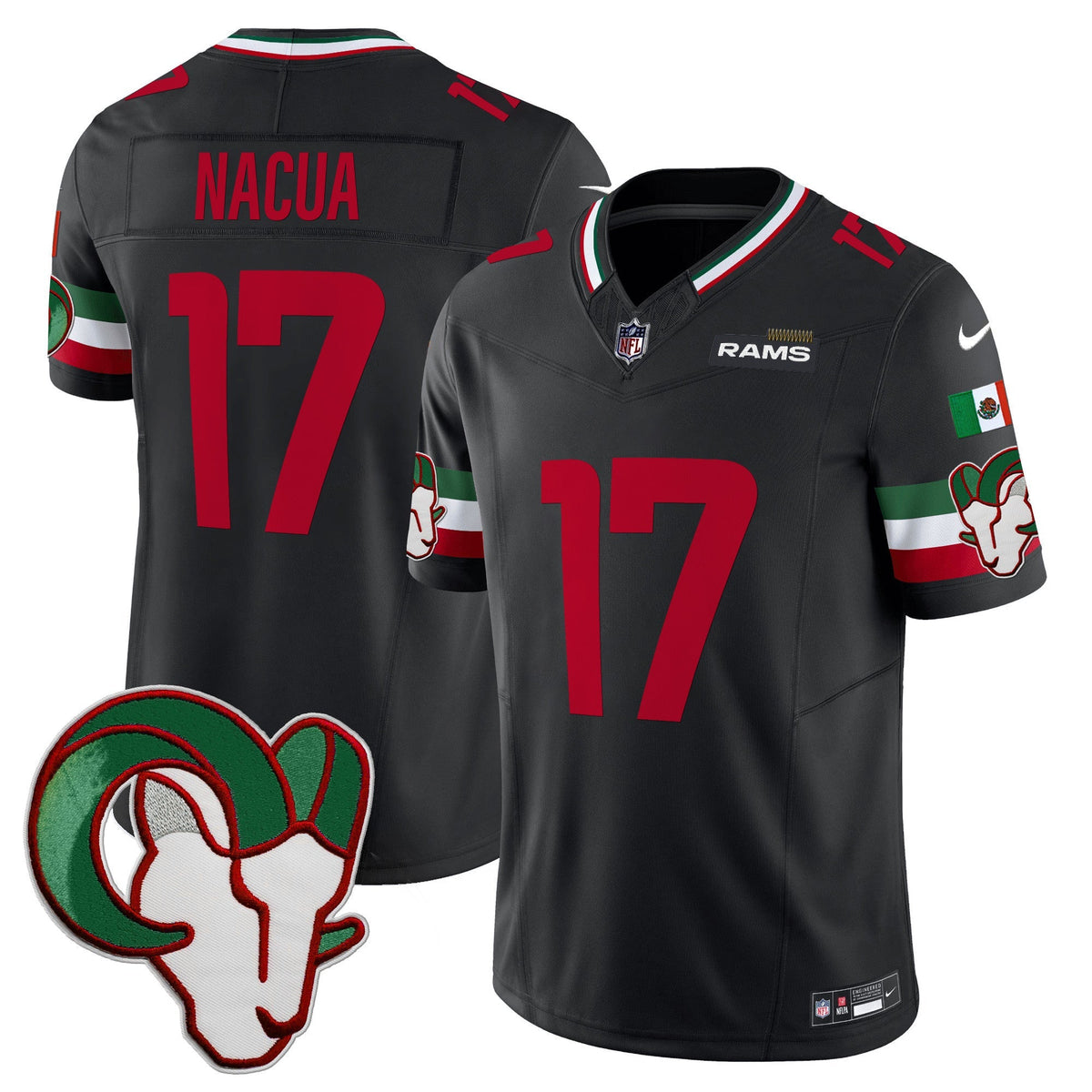 Los Angeles Rams Mexico Vapor Limited Jersey - Stitched-Cuztomshoes