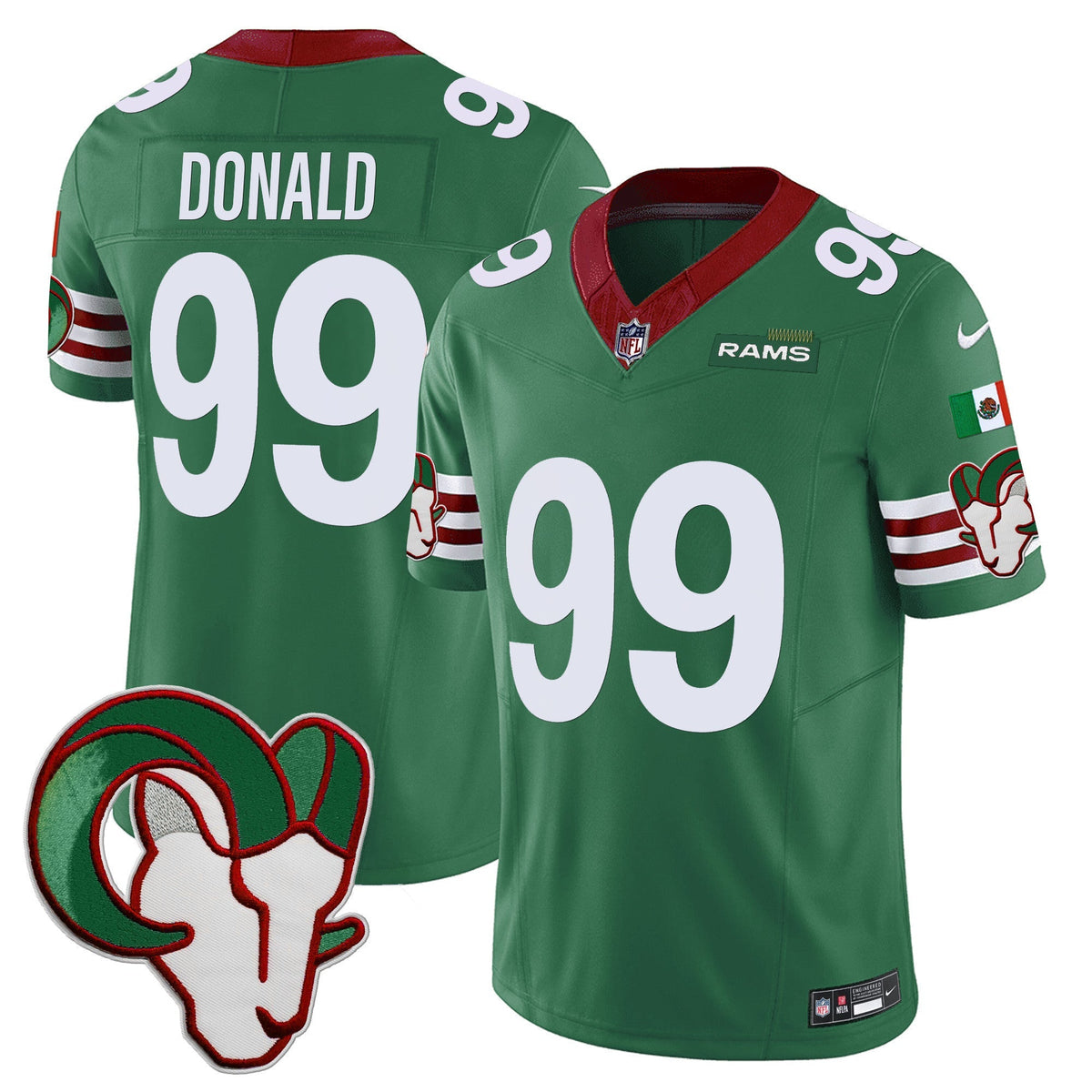 Los Angeles Rams Mexico Vapor Limited Jersey - Stitched-Cuztomshoes