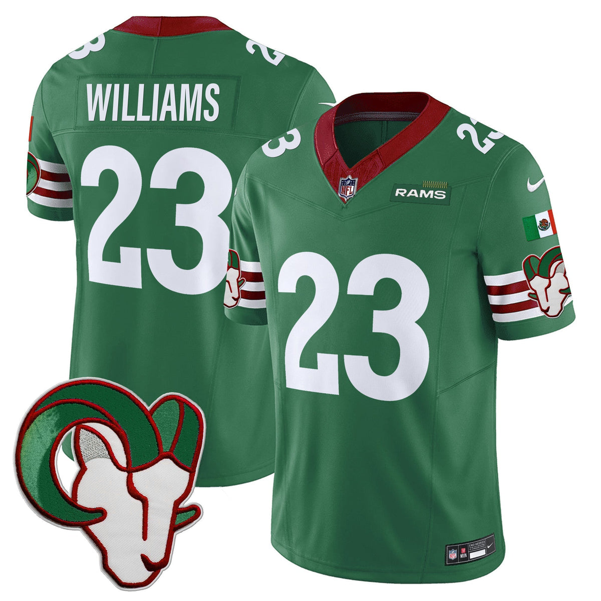 Los Angeles Rams Mexico Vapor Limited Jersey - Stitched-Cuztomshoes