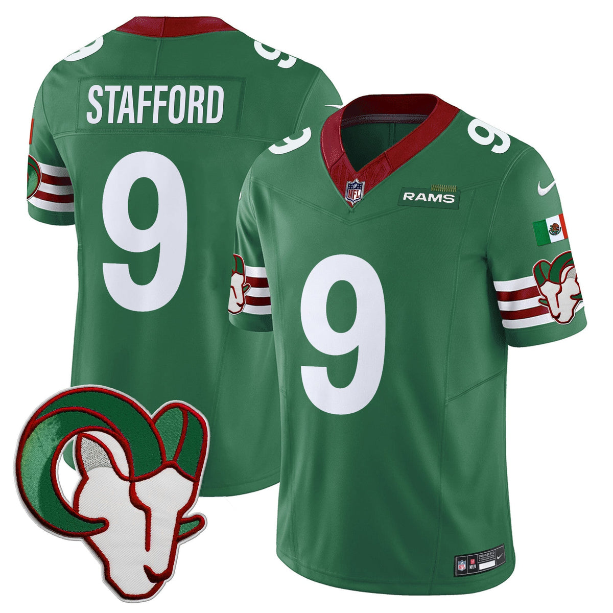 Los Angeles Rams Mexico Vapor Limited Jersey - Stitched-Cuztomshoes
