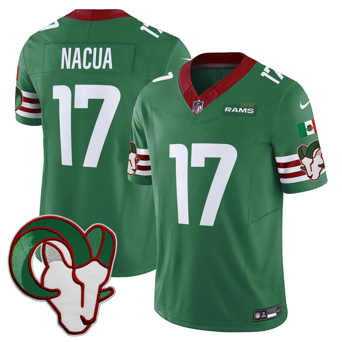 Los Angeles Rams Mexico Vapor Limited Jersey - Stitched-Cuztomshoes