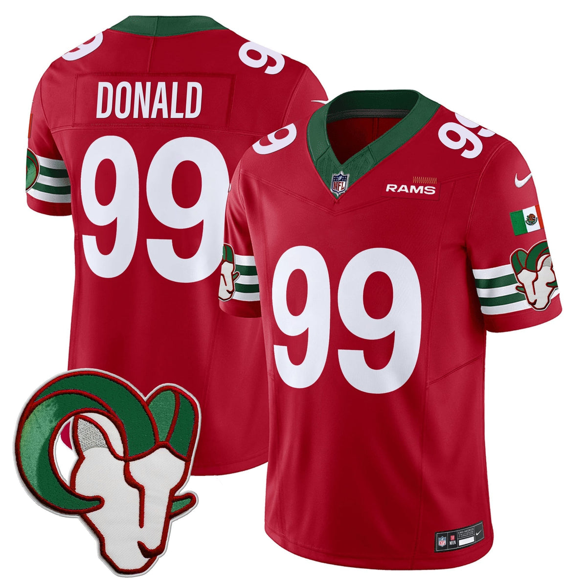 Los Angeles Rams Mexico Vapor Limited Jersey - Stitched-Cuztomshoes