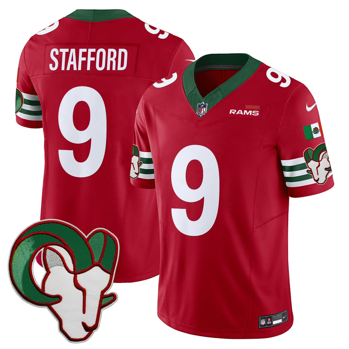Los Angeles Rams Mexico Vapor Limited Jersey - Stitched-Cuztomshoes