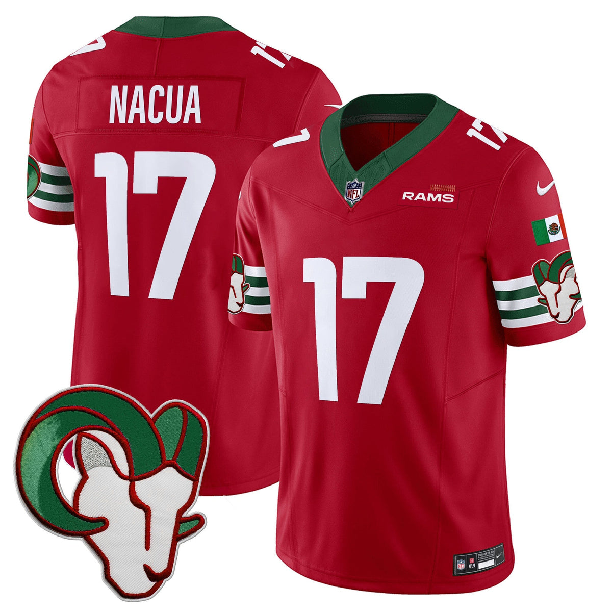 Los Angeles Rams Mexico Vapor Limited Jersey - Stitched-Cuztomshoes