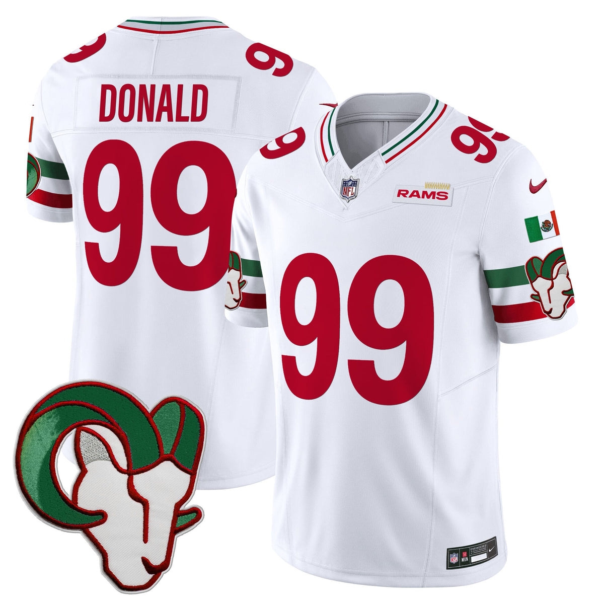 Los Angeles Rams Mexico Vapor Limited Jersey - Stitched-Cuztomshoes