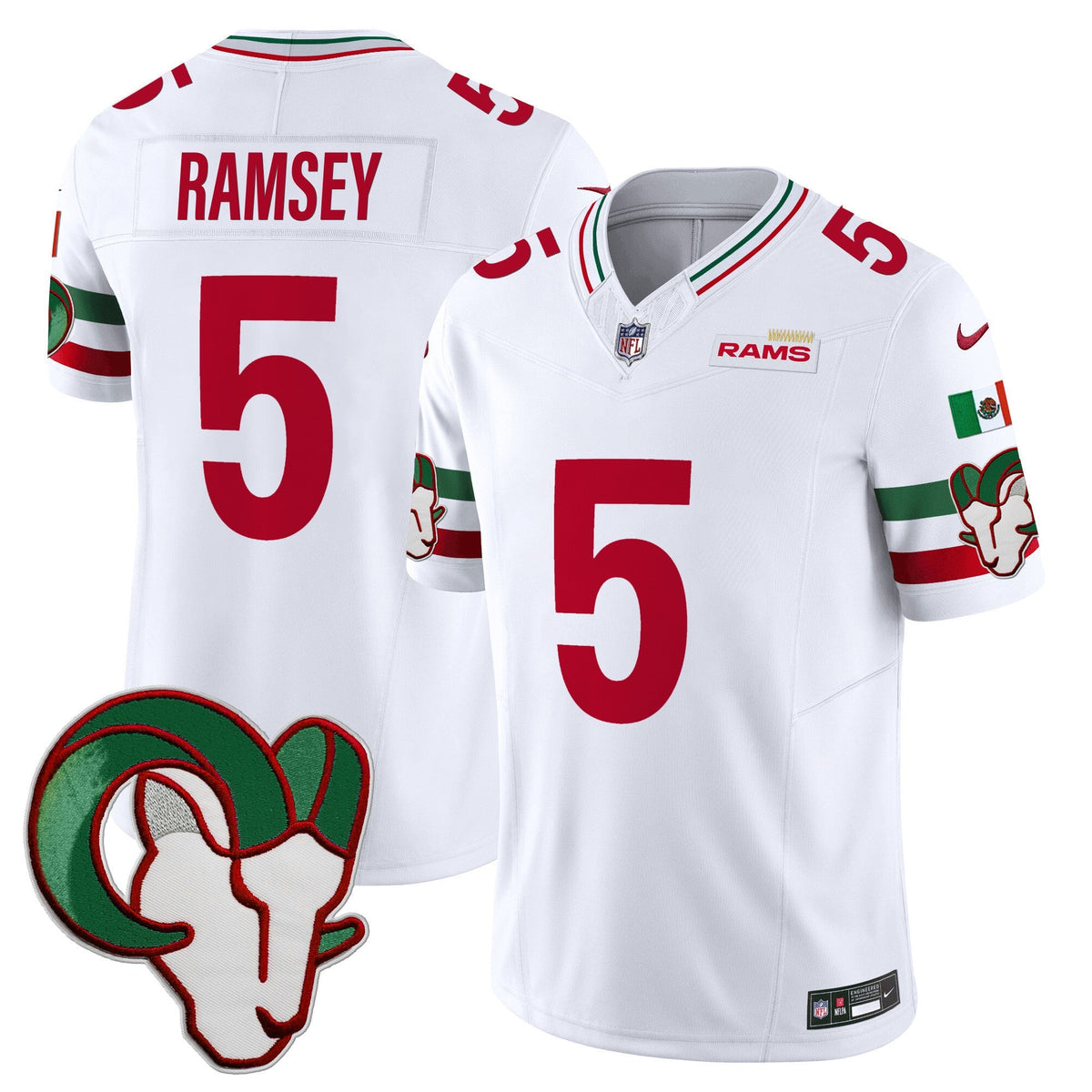 Los Angeles Rams Mexico Vapor Limited Jersey - Stitched-Cuztomshoes