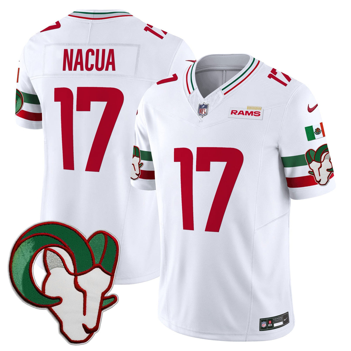 Los Angeles Rams Mexico Vapor Limited Jersey - Stitched-Cuztomshoes