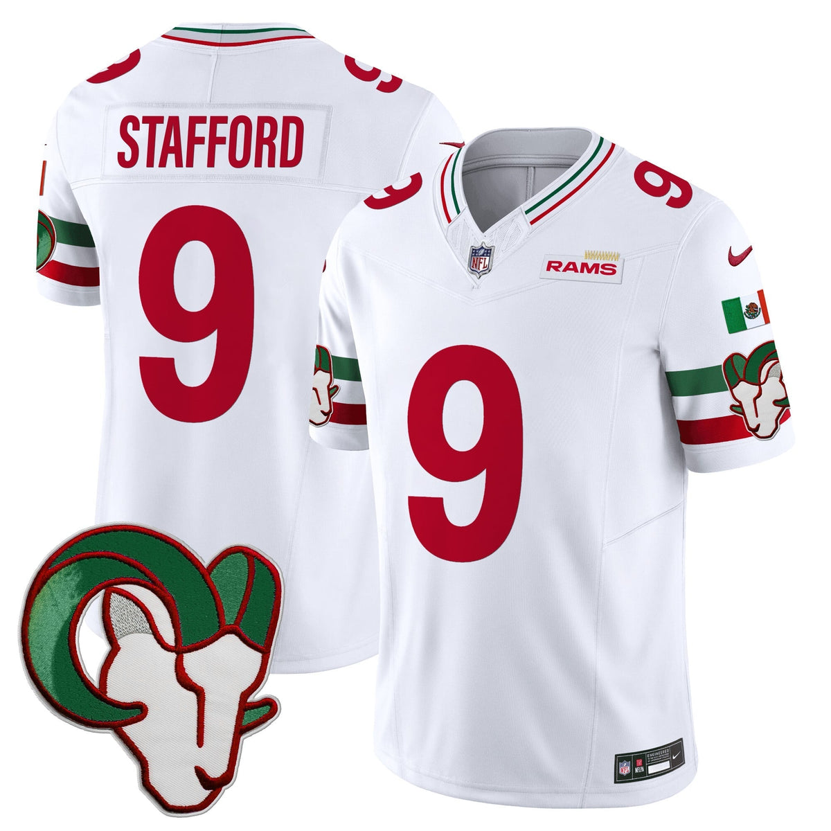 Los Angeles Rams Mexico Vapor Limited Jersey - Stitched-Cuztomshoes