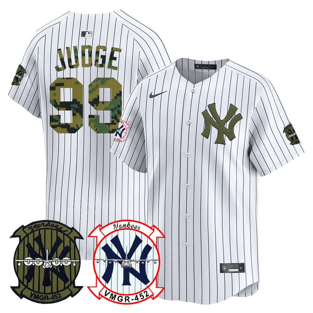 New York Yankees Woodland USMC Alternate Vapor Premier Limited Jersey - Stitched-Cuztomshoes