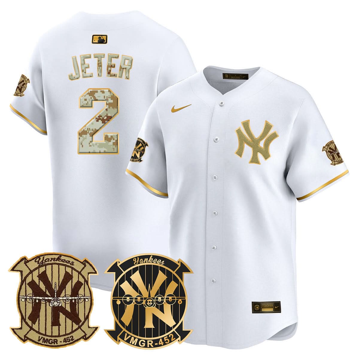 New York Yankees Desert USMC Alternate Vapor Premier Limited Jersey - Stitched