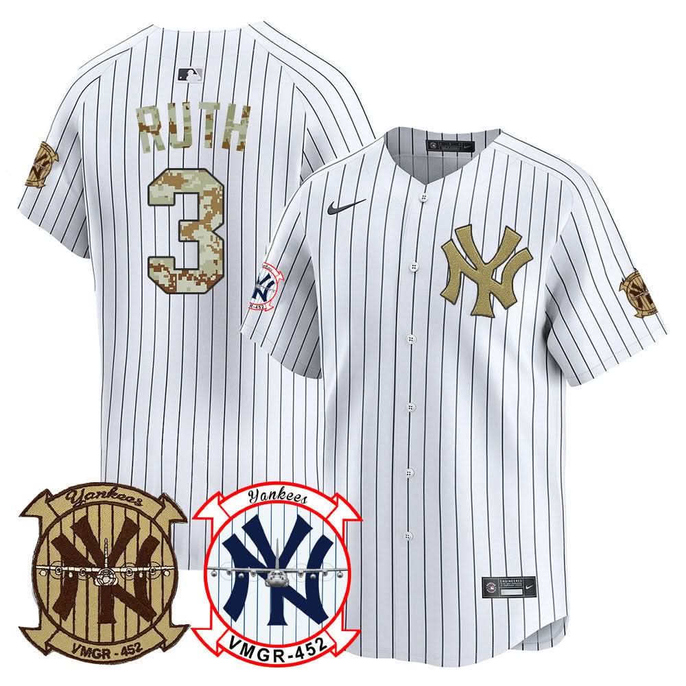 New York Yankees Desert USMC Alternate Vapor Premier Limited Jersey - Stitched