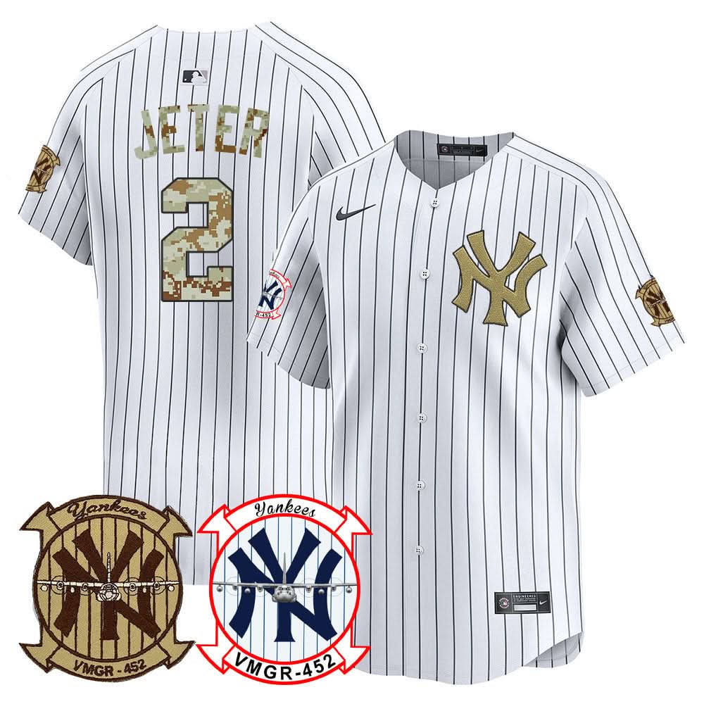 New York Yankees Desert USMC Alternate Vapor Premier Limited Jersey - Stitched