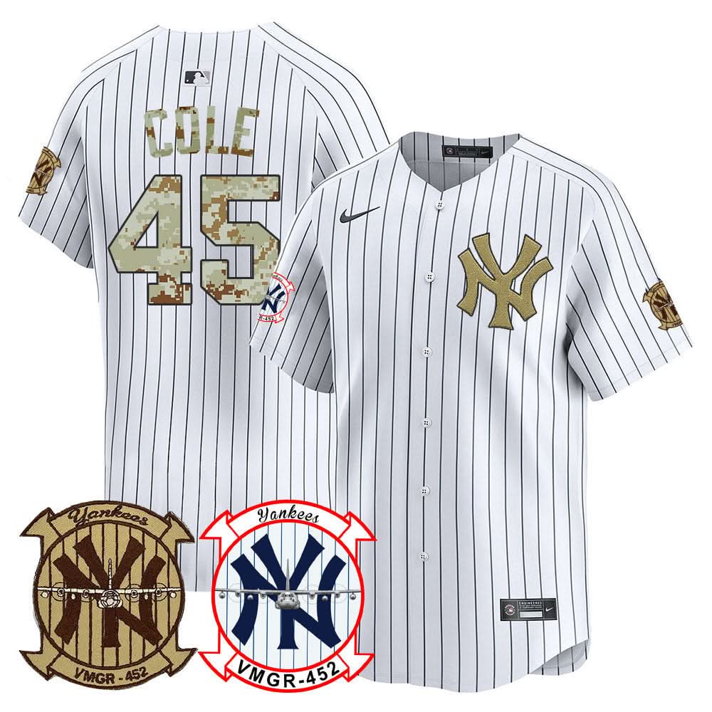 New York Yankees Desert USMC Alternate Vapor Premier Limited Jersey - Stitched