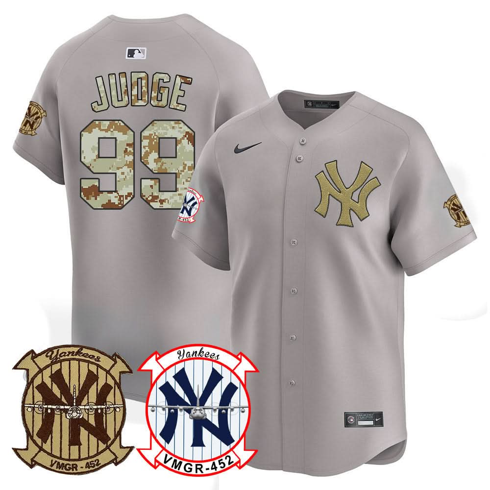 New York Yankees Desert USMC Alternate Vapor Premier Limited Jersey - Stitched