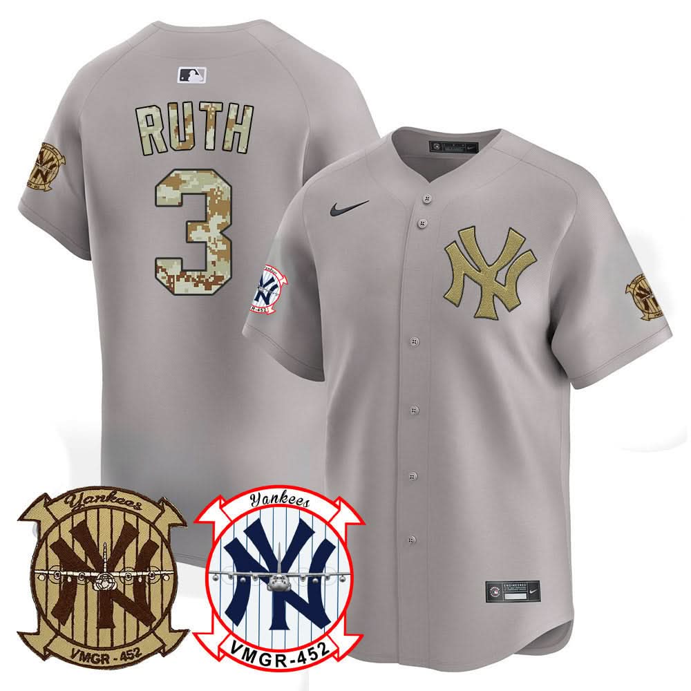 New York Yankees Desert USMC Alternate Vapor Premier Limited Jersey - Stitched