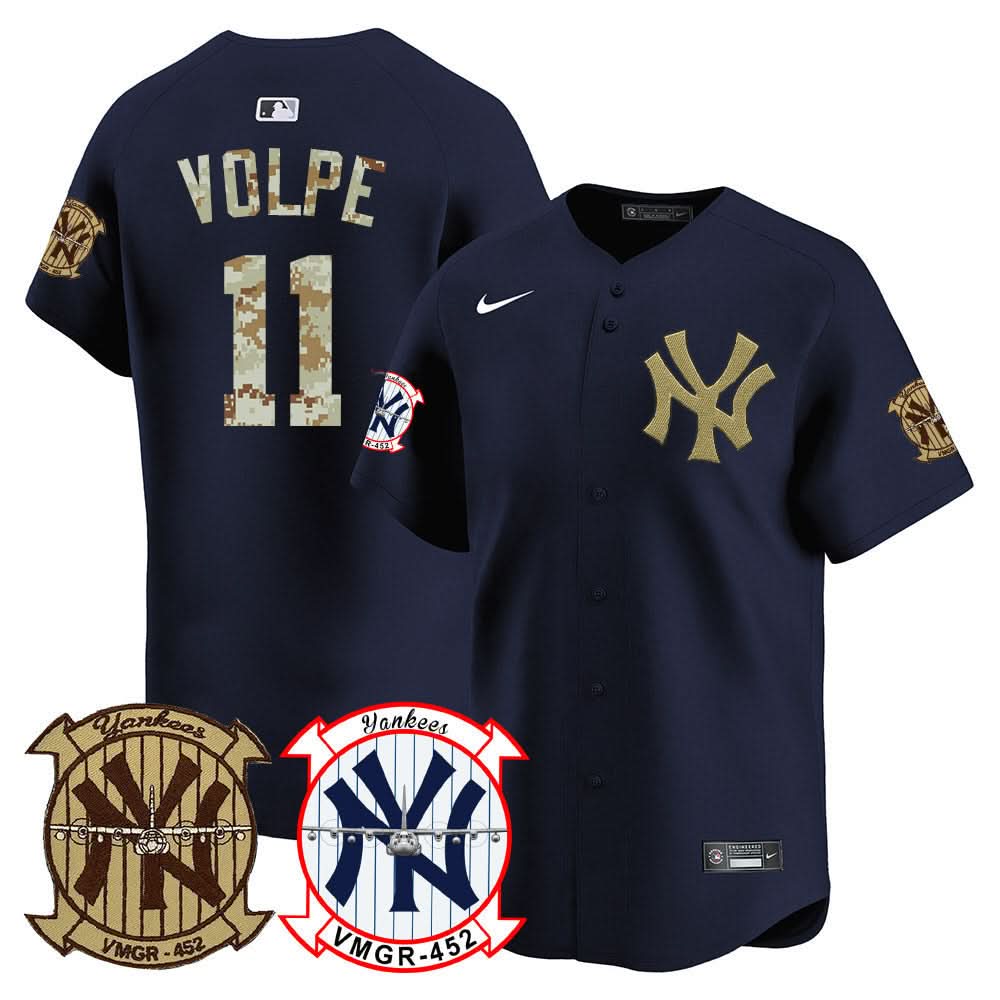 New York Yankees Desert USMC Alternate Vapor Premier Limited Jersey - Stitched