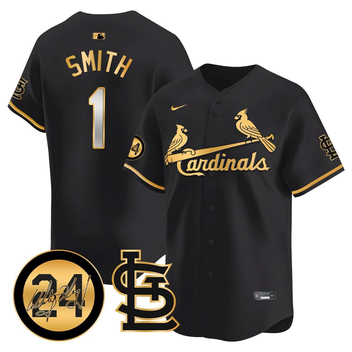 St. Louis Cardinals Memorial Vapor Premier Limited Jersey - Stitched