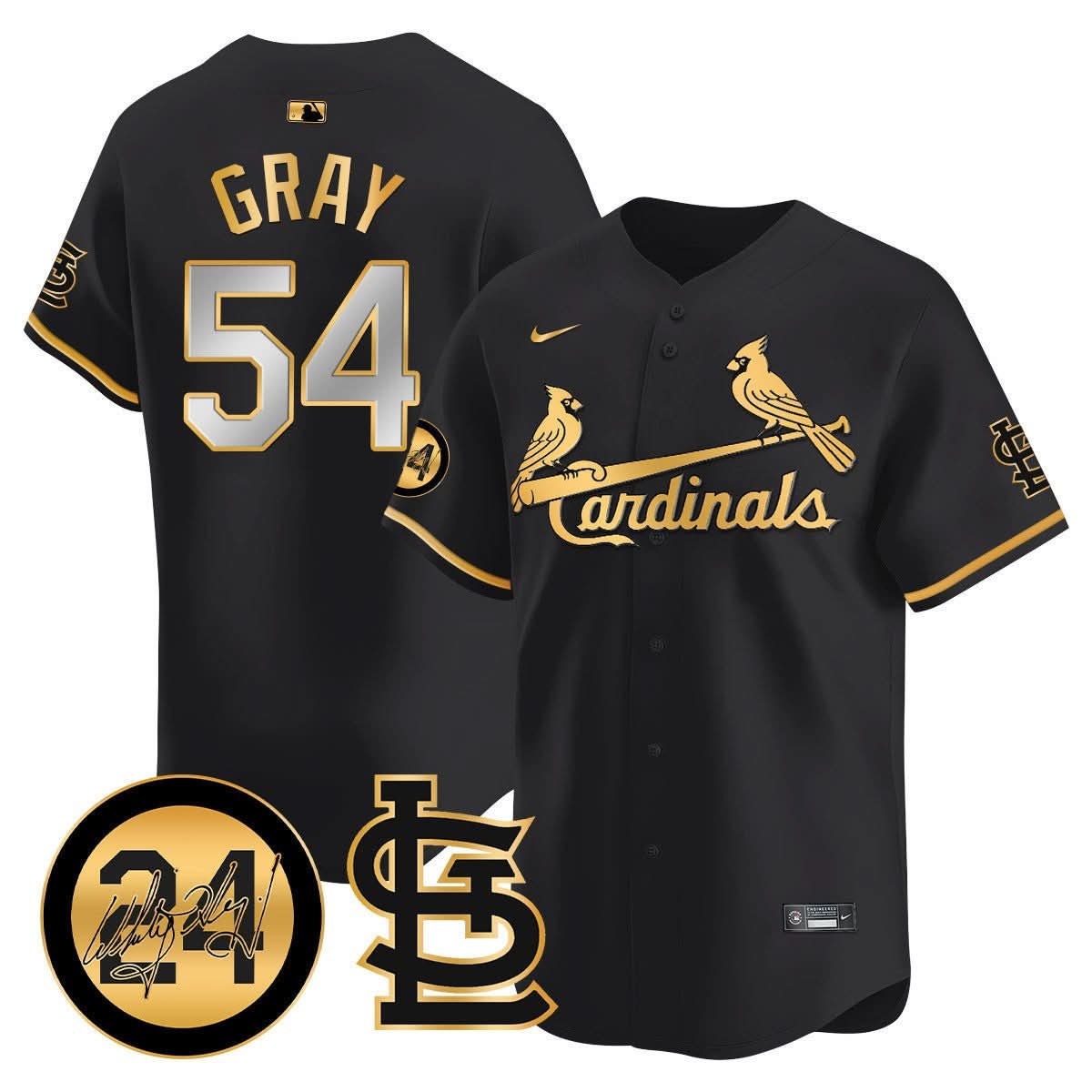 St. Louis Cardinals Memorial Vapor Premier Limited Jersey - Stitched