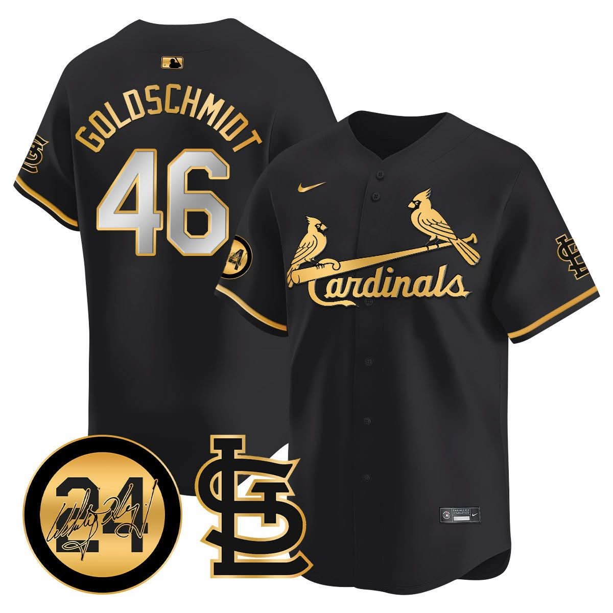 St. Louis Cardinals Memorial Vapor Premier Limited Jersey - Stitched