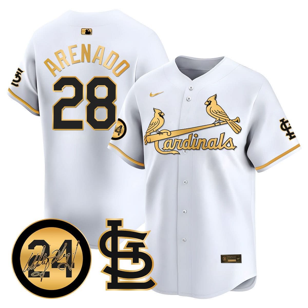 St. Louis Cardinals Memorial Vapor Premier Limited Jersey - Stitched