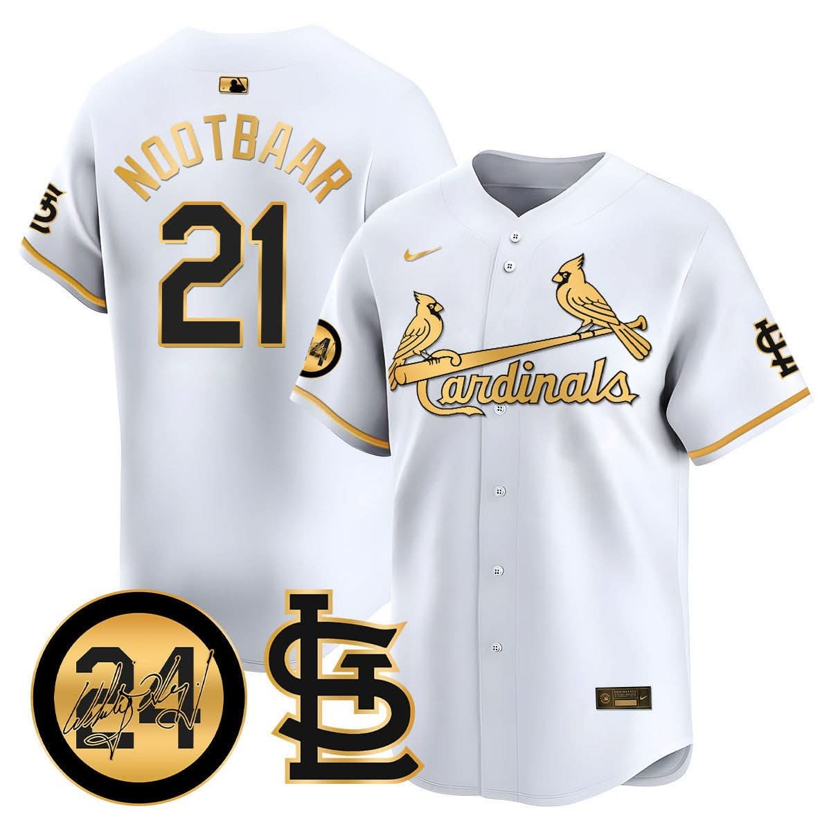 St. Louis Cardinals Memorial Vapor Premier Limited Jersey - Stitched