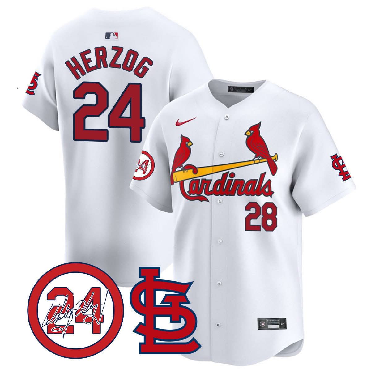 St. Louis Cardinals Memorial Vapor Premier Limited Jersey - Stitched