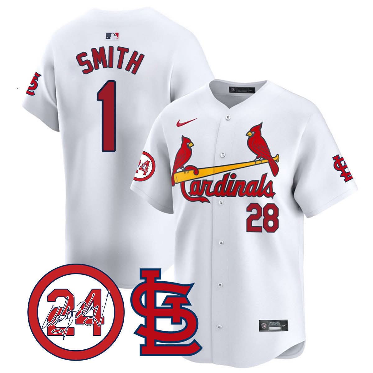 St. Louis Cardinals Memorial Vapor Premier Limited Jersey - Stitched