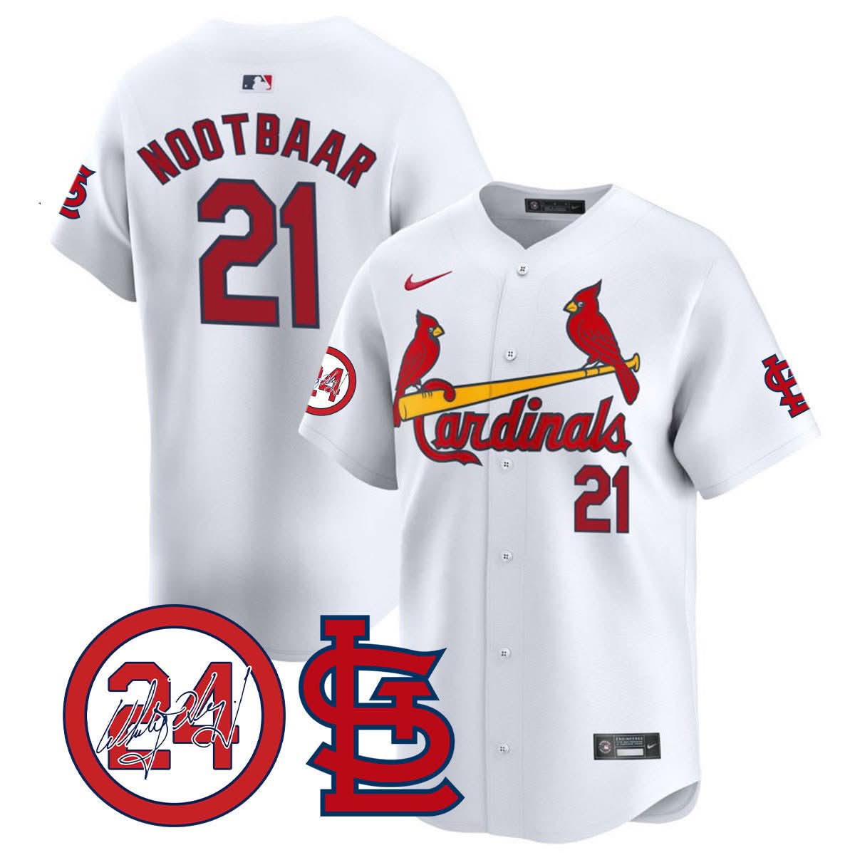 St. Louis Cardinals Memorial Vapor Premier Limited Jersey - Stitched