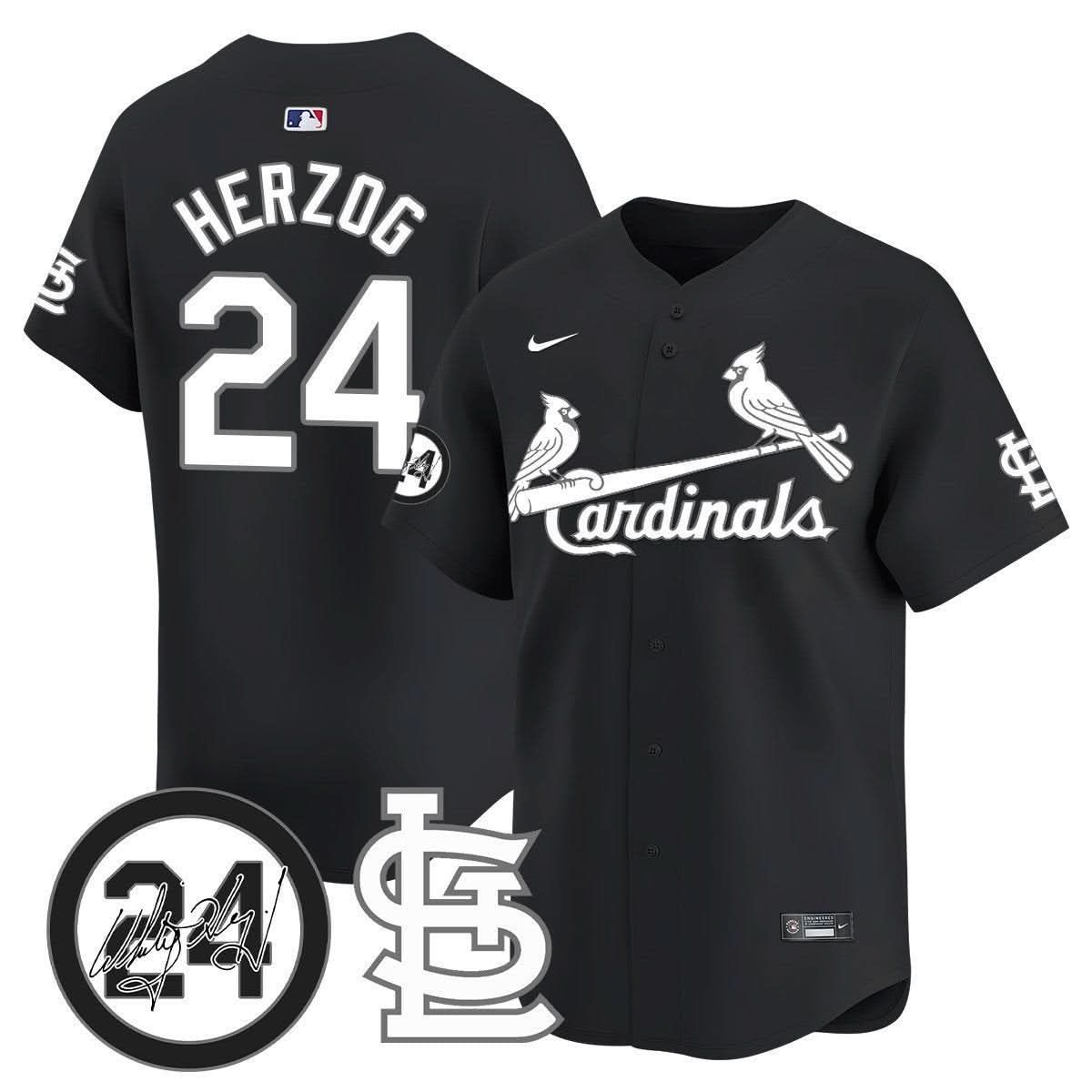 St. Louis Cardinals Memorial Vapor Premier Limited Jersey - Stitched