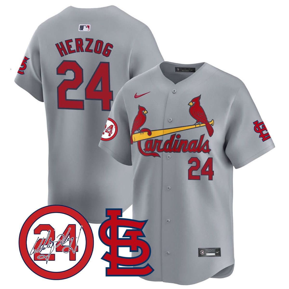 St. Louis Cardinals Memorial Vapor Premier Limited Jersey - Stitched