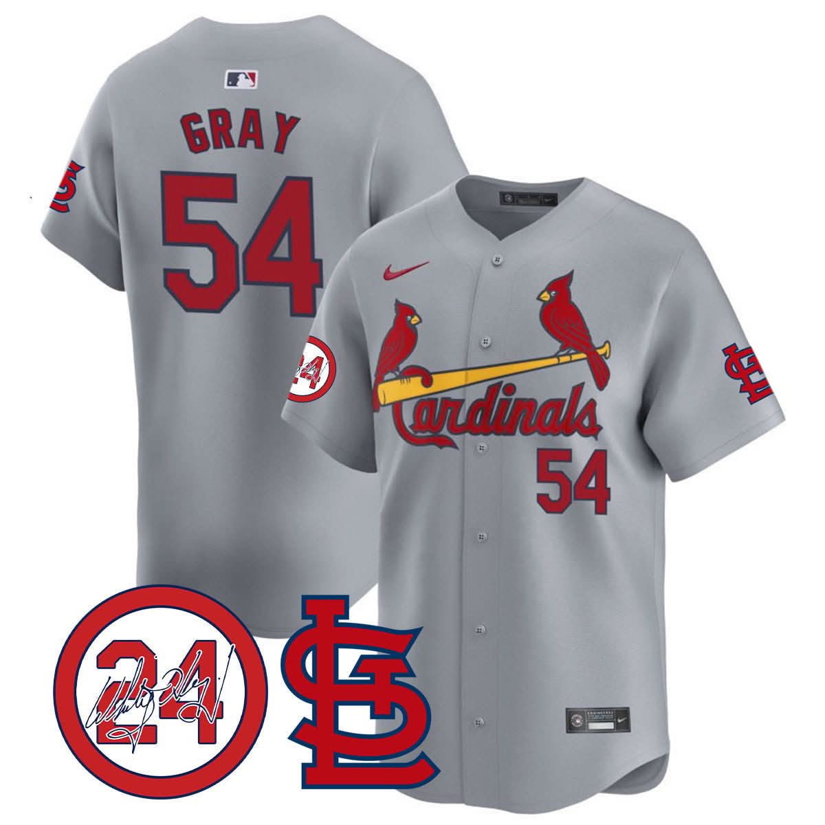St. Louis Cardinals Memorial Vapor Premier Limited Jersey - Stitched