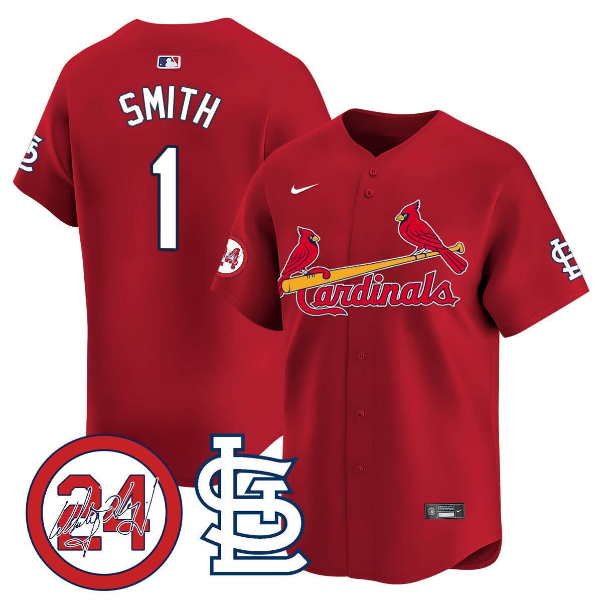 St. Louis Cardinals Memorial Vapor Premier Limited Jersey - Stitched
