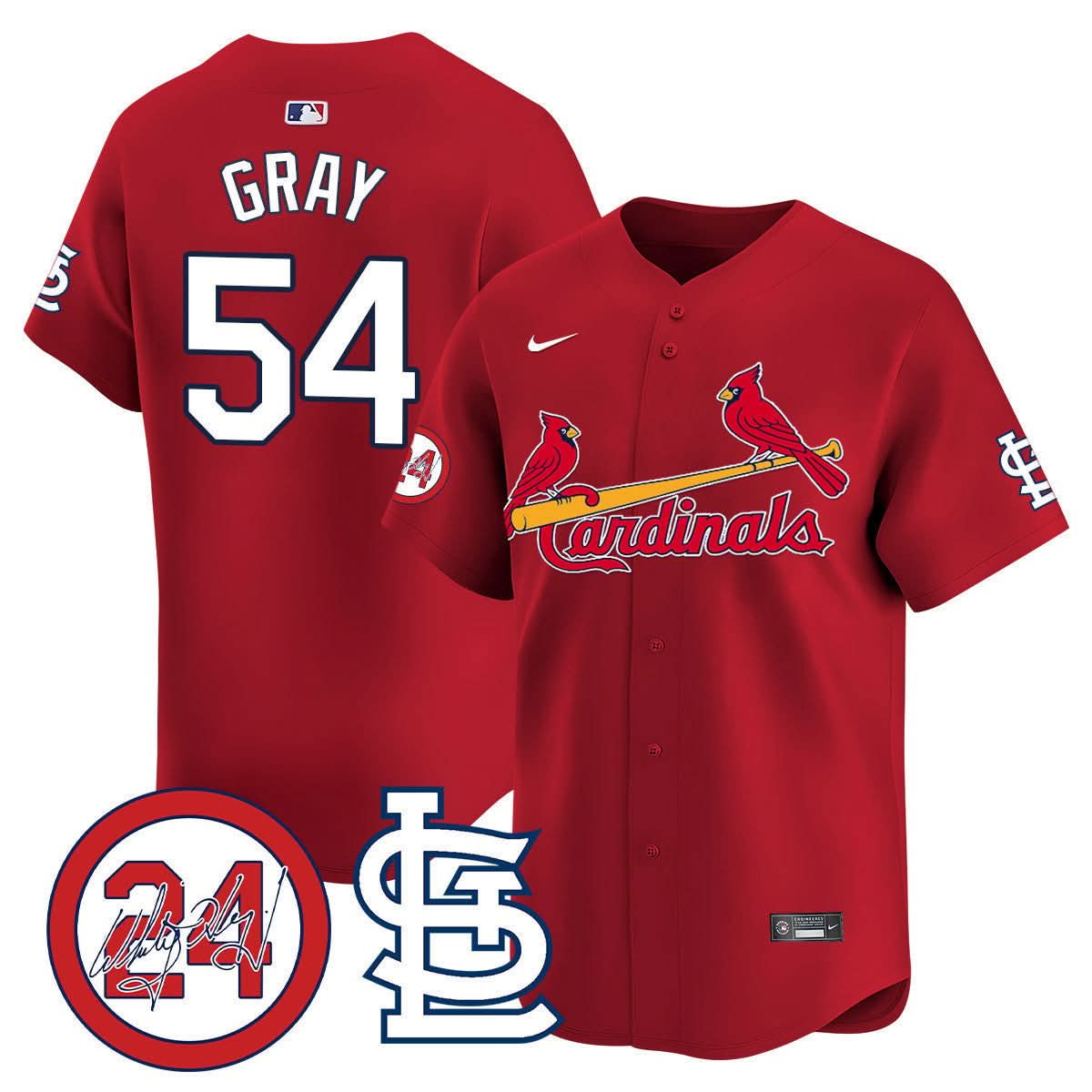 St. Louis Cardinals Memorial Vapor Premier Limited Jersey - Stitched