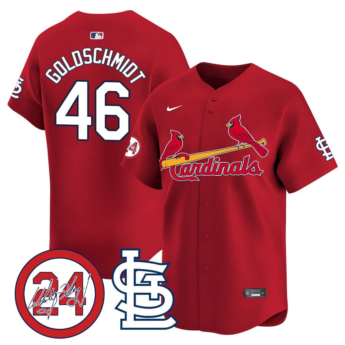 St. Louis Cardinals Memorial Vapor Premier Limited Jersey - Stitched