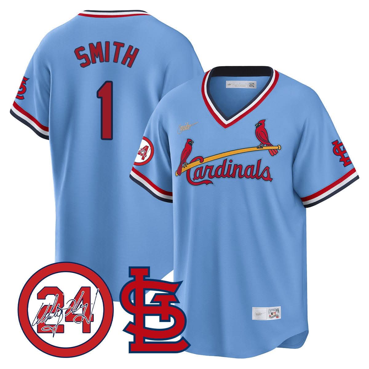 St. Louis Cardinals Memorial Vapor Premier Limited Jersey - Stitched