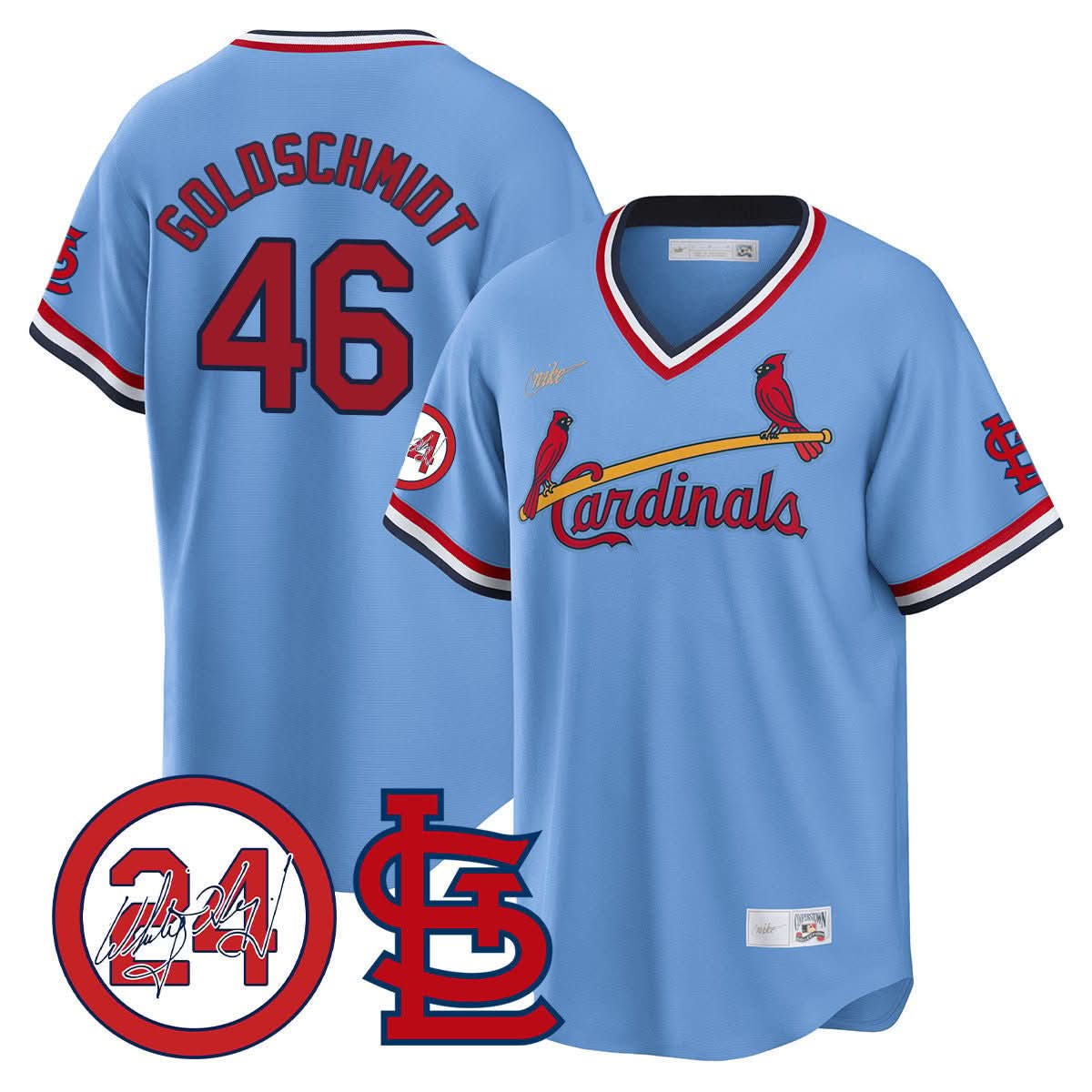 St. Louis Cardinals Memorial Vapor Premier Limited Jersey - Stitched
