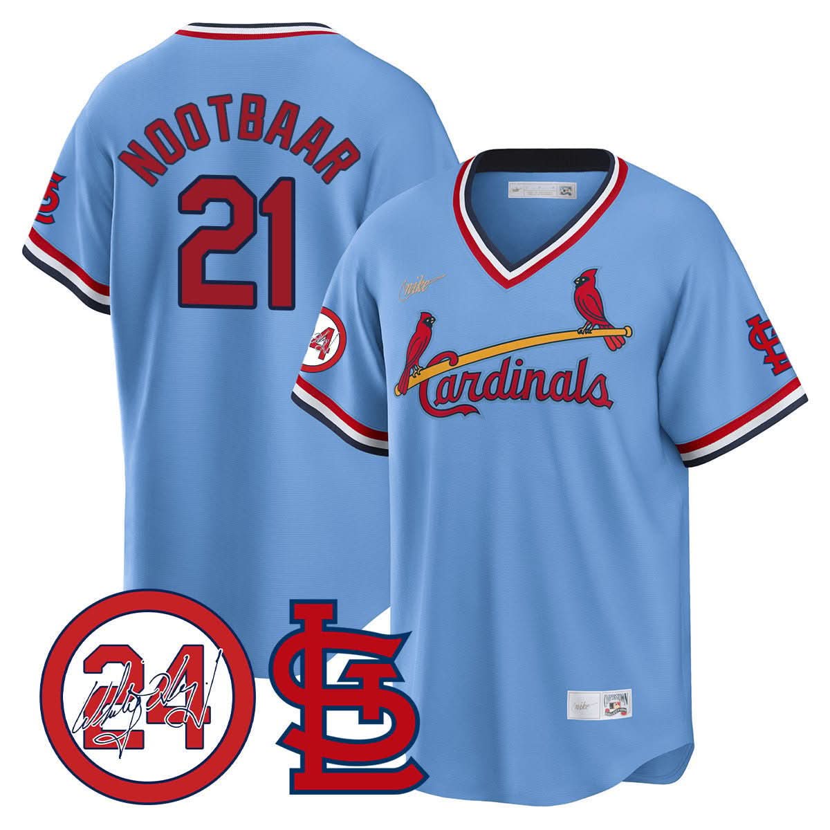 St. Louis Cardinals Memorial Vapor Premier Limited Jersey - Stitched