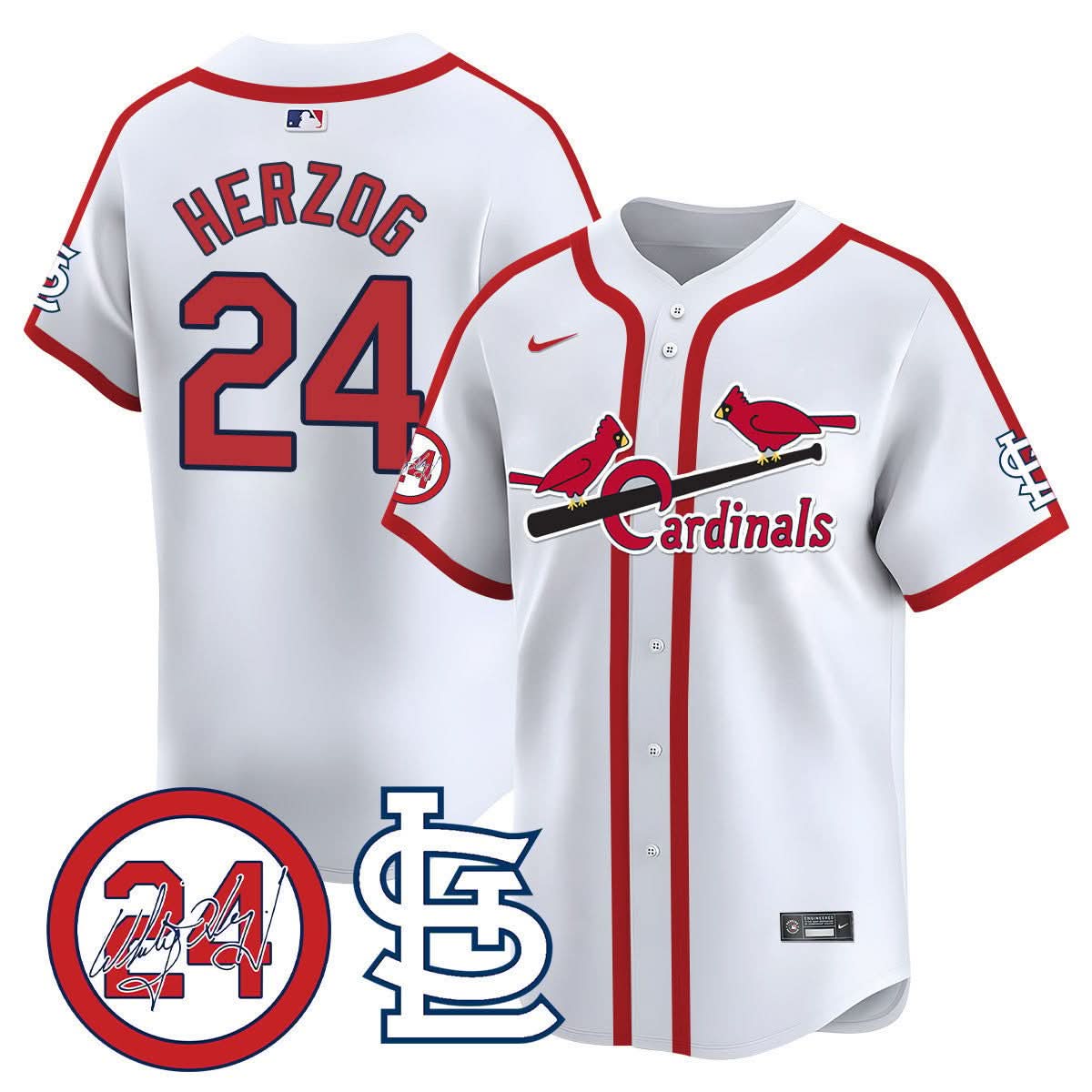 St. Louis Cardinals Memorial Vapor Premier Limited Jersey - Stitched