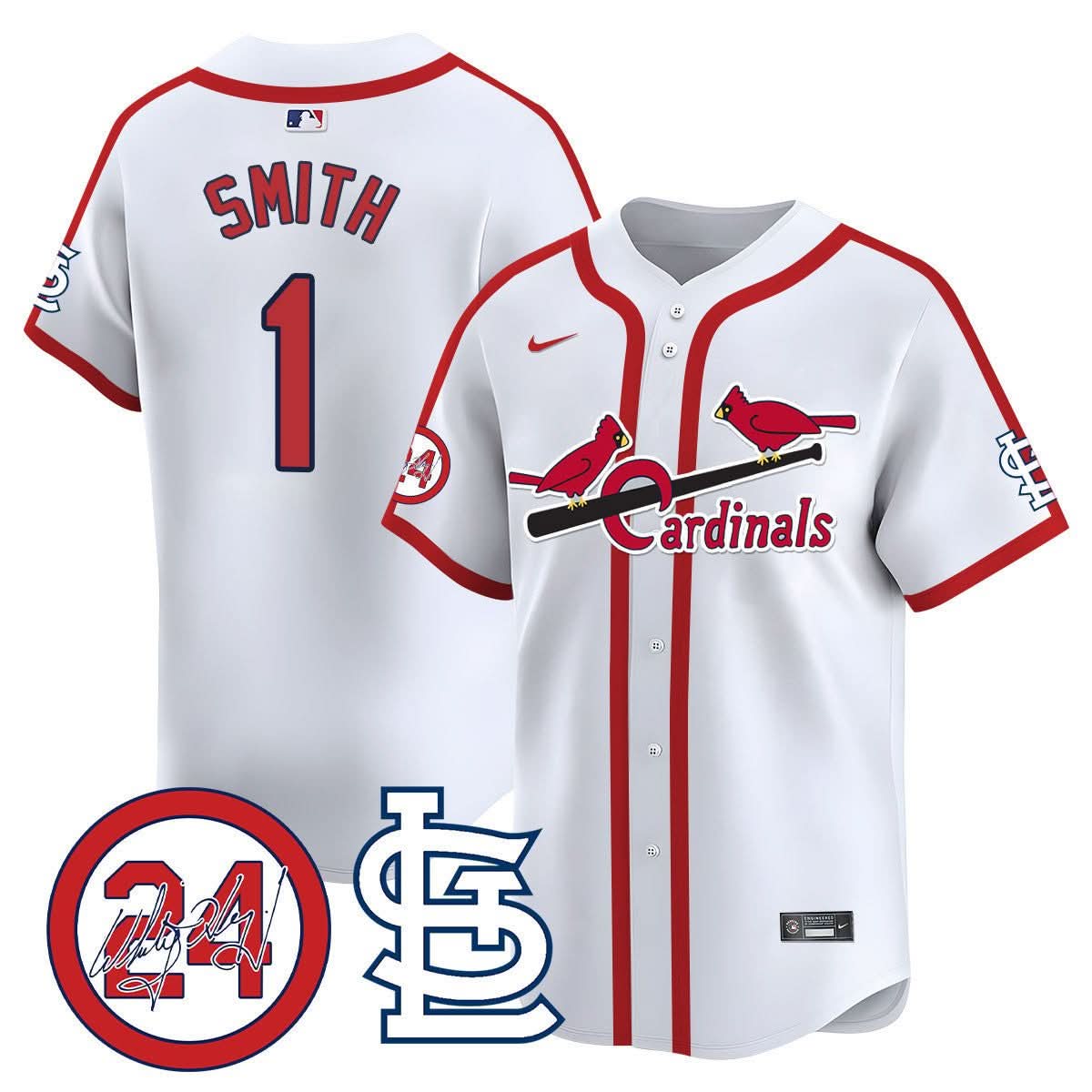 St. Louis Cardinals Memorial Vapor Premier Limited Jersey - Stitched